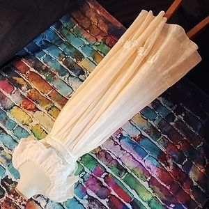 Vintage Gunne Sax Pink Off Shoulder Dress Lace Floral